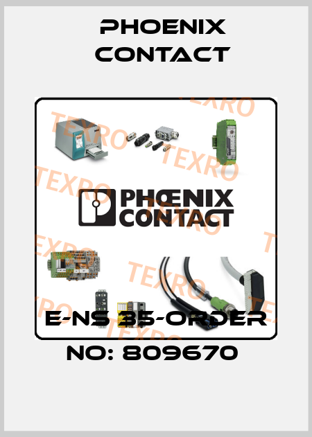 E-NS 35-ORDER NO: 809670  Phoenix Contact