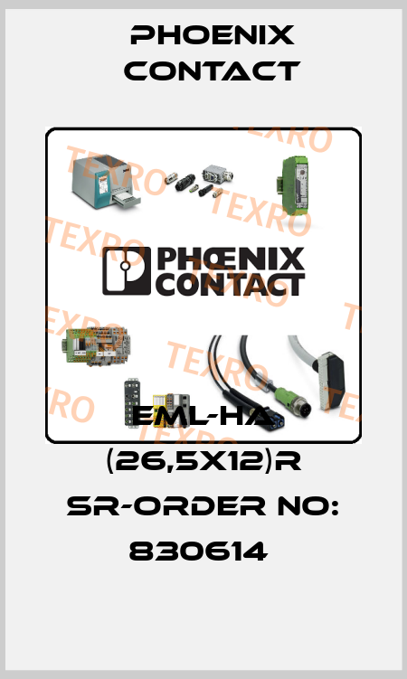 EML-HA (26,5X12)R SR-ORDER NO: 830614  Phoenix Contact