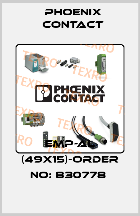 EMP-AL (49X15)-ORDER NO: 830778  Phoenix Contact