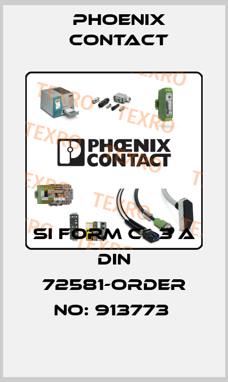 SI FORM C   3 A DIN 72581-ORDER NO: 913773  Phoenix Contact