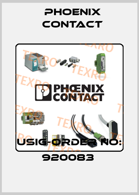 USIG-ORDER NO: 920083  Phoenix Contact