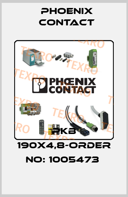 PKB 190X4,8-ORDER NO: 1005473  Phoenix Contact