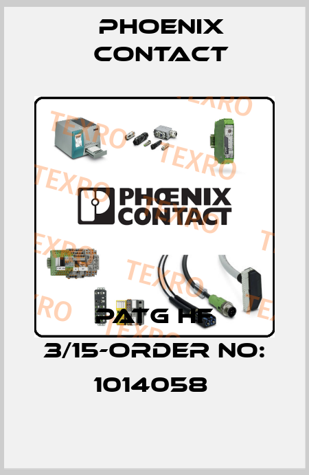 PATG HF 3/15-ORDER NO: 1014058  Phoenix Contact