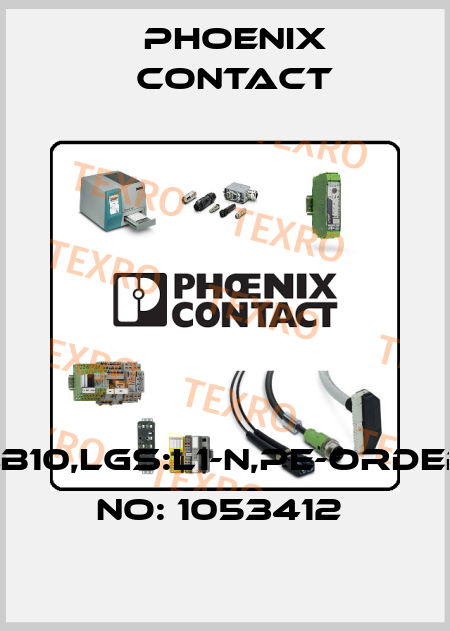 ZB10,LGS:L1-N,PE-ORDER NO: 1053412  Phoenix Contact
