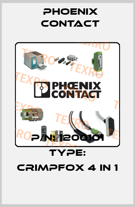 P/N: 1200101 Type: CRIMPFOX 4 IN 1 Phoenix Contact
