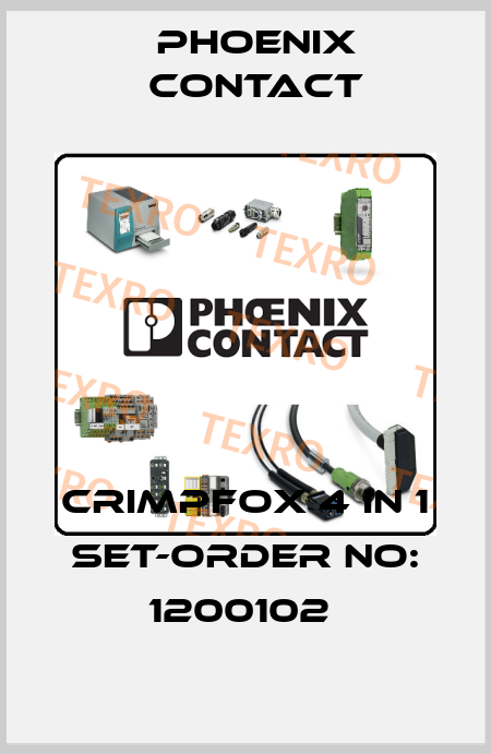CRIMPFOX 4 IN 1 SET-ORDER NO: 1200102  Phoenix Contact