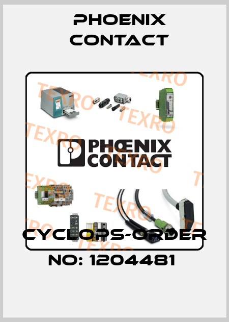 CYCLOPS-ORDER NO: 1204481  Phoenix Contact