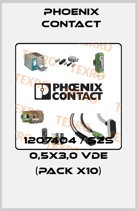 1207404 / SZS 0,5X3,0 VDE (pack x10) Phoenix Contact