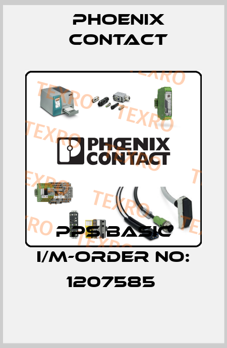 PPS BASIC I/M-ORDER NO: 1207585  Phoenix Contact