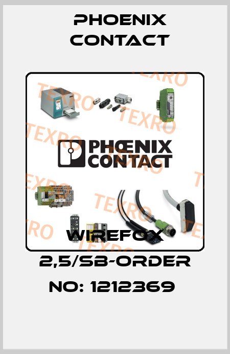 WIREFOX 2,5/SB-ORDER NO: 1212369  Phoenix Contact