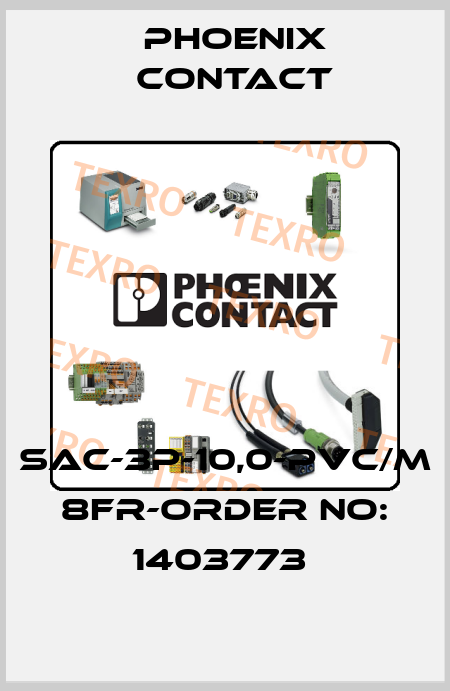 SAC-3P-10,0-PVC/M 8FR-ORDER NO: 1403773  Phoenix Contact