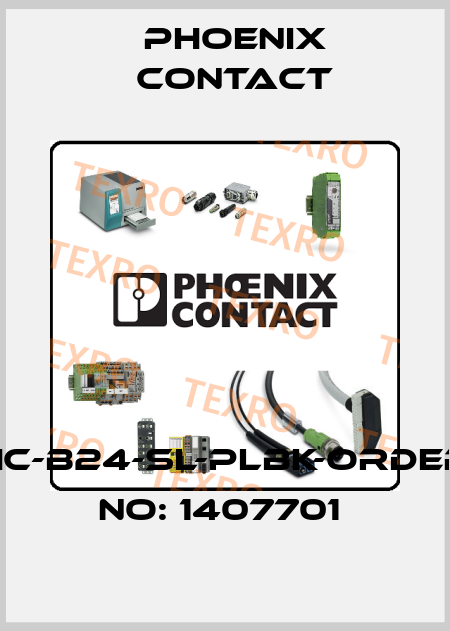 HC-B24-SL-PLBK-ORDER NO: 1407701  Phoenix Contact
