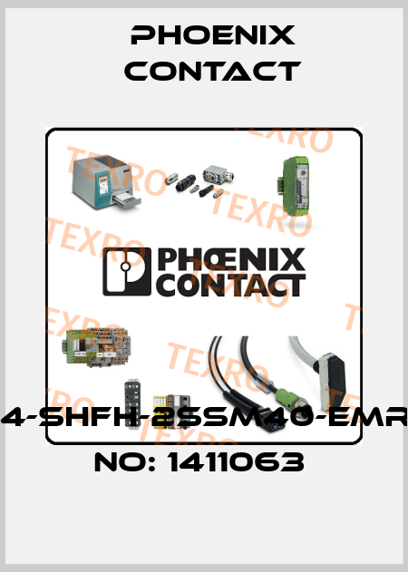 HC-HPR-B24-SHFH-2SSM40-EMR-BK-ORDER NO: 1411063  Phoenix Contact