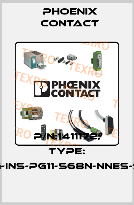 p/n:1411172; Type: G-INS-PG11-S68N-NNES-S Phoenix Contact