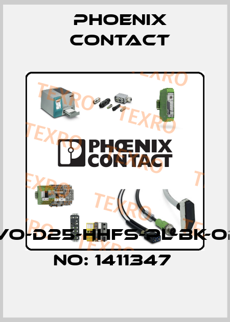 HC-EVO-D25-HHFS-PL-BK-ORDER NO: 1411347  Phoenix Contact