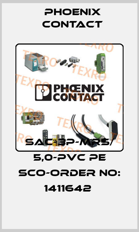 SAC-3P-MRS/ 5,0-PVC PE SCO-ORDER NO: 1411642  Phoenix Contact