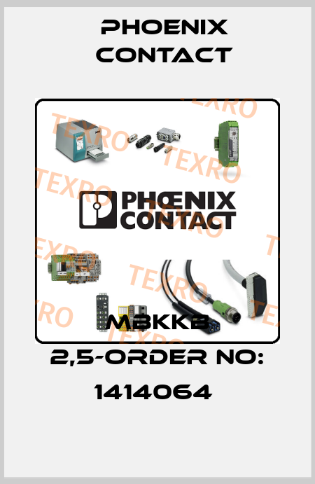 MBKKB 2,5-ORDER NO: 1414064  Phoenix Contact