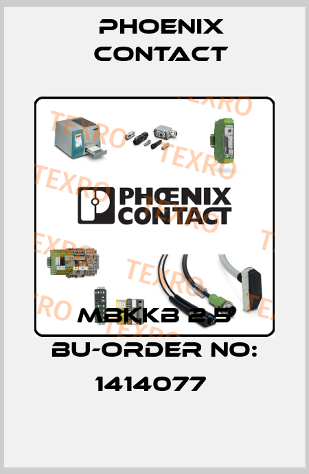 MBKKB 2,5 BU-ORDER NO: 1414077  Phoenix Contact