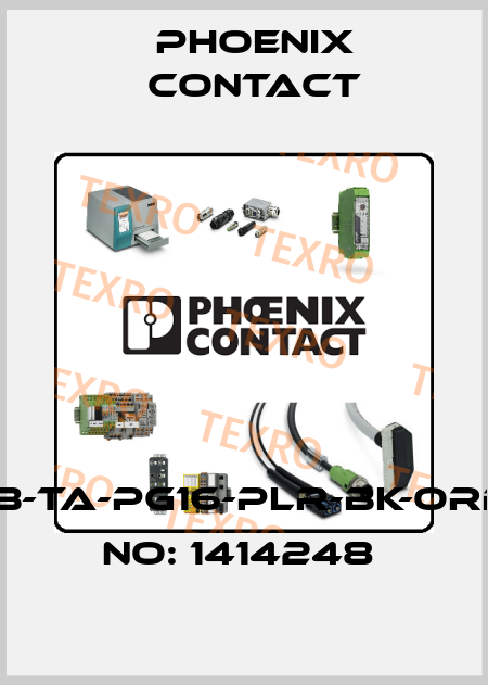 HC-B-TA-PG16-PLR-BK-ORDER NO: 1414248  Phoenix Contact