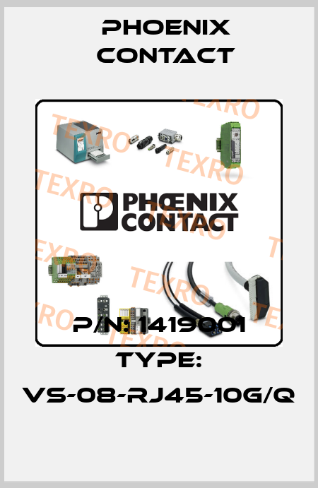 P/N: 1419001 Type: VS-08-RJ45-10G/Q Phoenix Contact