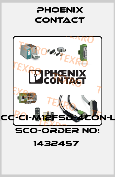 SACC-CI-M12FSD-4CON-L90 SCO-ORDER NO: 1432457  Phoenix Contact