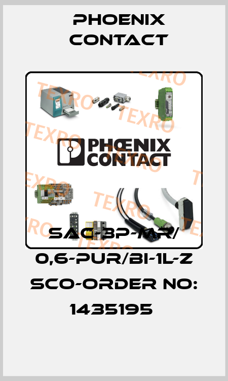 SAC-3P-MR/ 0,6-PUR/BI-1L-Z SCO-ORDER NO: 1435195  Phoenix Contact