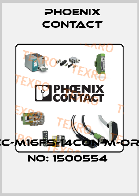 SACC-M16FS-14CON-M-ORDER NO: 1500554  Phoenix Contact