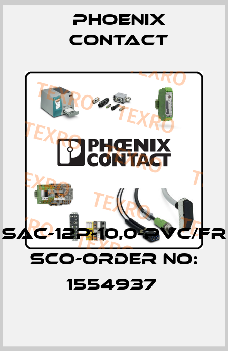 SAC-12P-10,0-PVC/FR SCO-ORDER NO: 1554937  Phoenix Contact