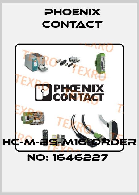 HC-M-BS-M16-ORDER NO: 1646227  Phoenix Contact