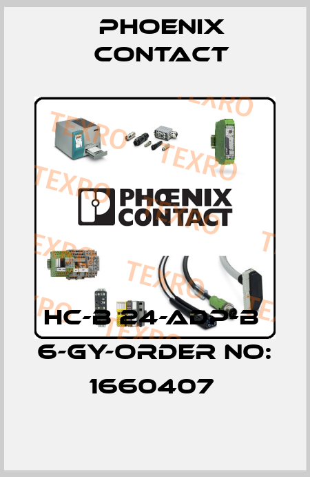 HC-B 24-ADP-B  6-GY-ORDER NO: 1660407  Phoenix Contact