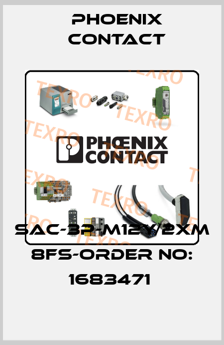 SAC-3P-M12Y/2XM 8FS-ORDER NO: 1683471  Phoenix Contact