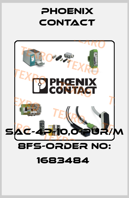 SAC-4P-10,0-PUR/M 8FS-ORDER NO: 1683484  Phoenix Contact