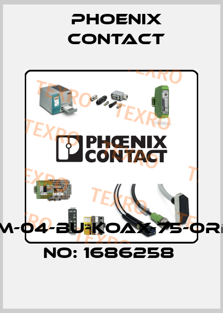 HC-M-04-BU-KOAX-75-ORDER NO: 1686258  Phoenix Contact