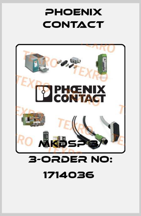 MKDSP 3/ 3-ORDER NO: 1714036  Phoenix Contact
