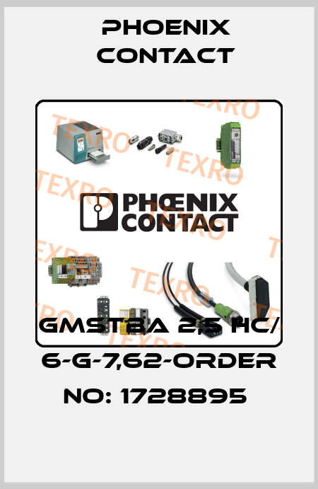 GMSTBA 2,5 HC/ 6-G-7,62-ORDER NO: 1728895  Phoenix Contact