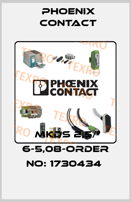 MKDS 2,5/ 6-5,08-ORDER NO: 1730434  Phoenix Contact