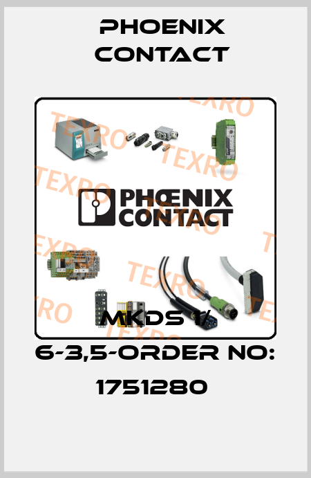 MKDS 1/ 6-3,5-ORDER NO: 1751280  Phoenix Contact