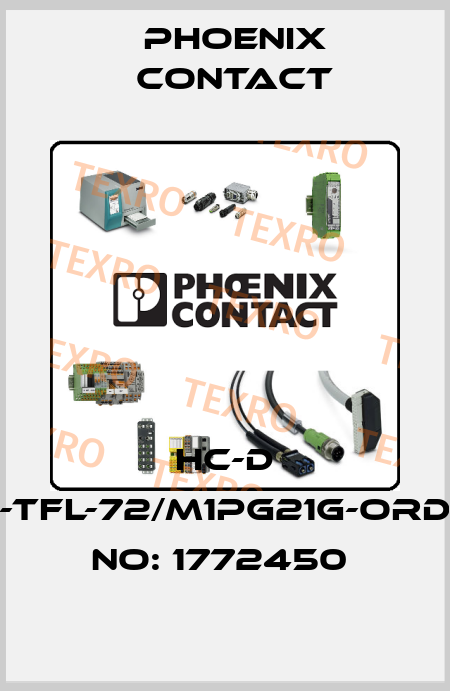 HC-D 25-TFL-72/M1PG21G-ORDER NO: 1772450  Phoenix Contact