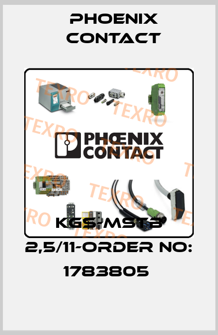 KGS-MSTB 2,5/11-ORDER NO: 1783805  Phoenix Contact