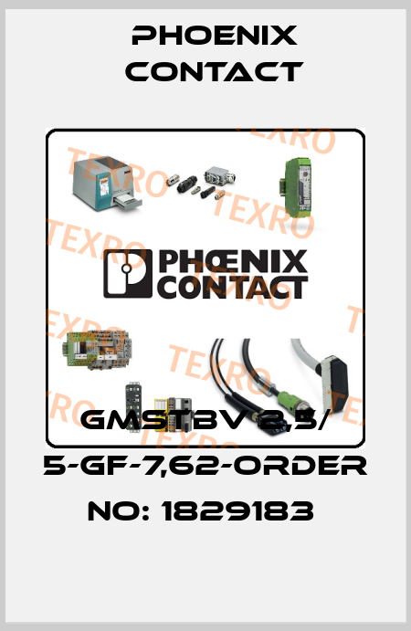 GMSTBV 2,5/ 5-GF-7,62-ORDER NO: 1829183  Phoenix Contact