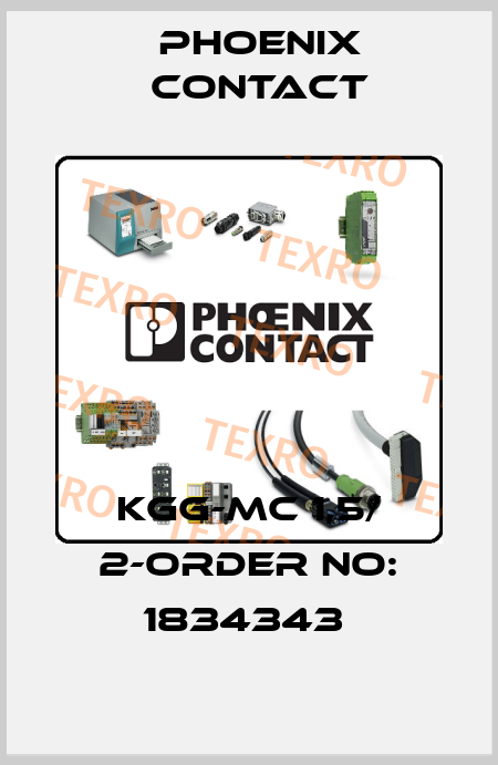 KGG-MC 1,5/ 2-ORDER NO: 1834343  Phoenix Contact
