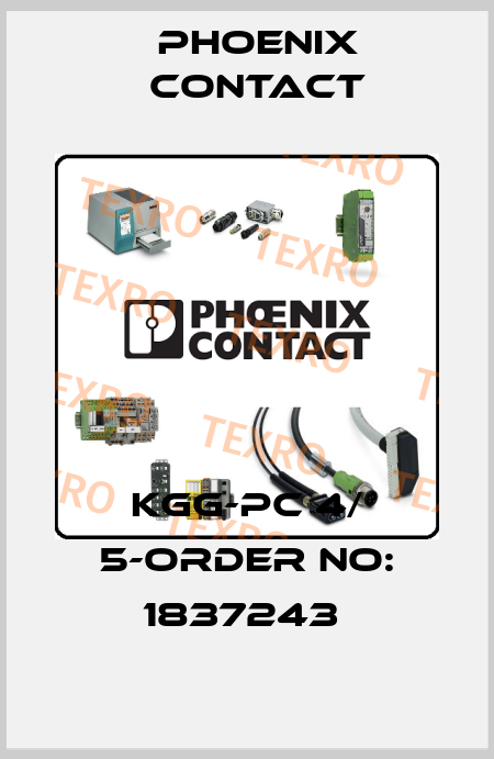 KGG-PC 4/ 5-ORDER NO: 1837243  Phoenix Contact