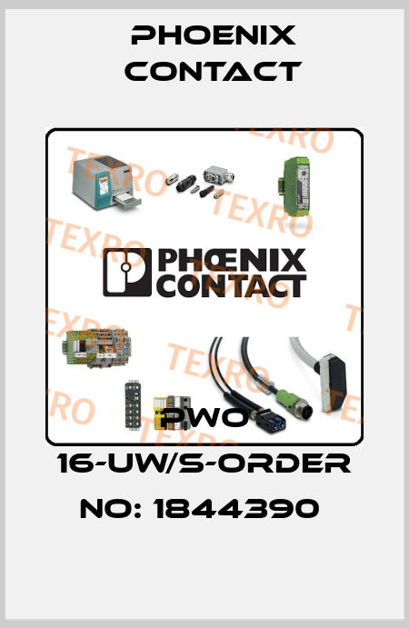 PWO 16-UW/S-ORDER NO: 1844390  Phoenix Contact
