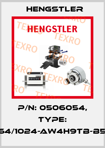 p/n: 0506054, Type: RI64/1024-AW4H9TB-B5-O Hengstler