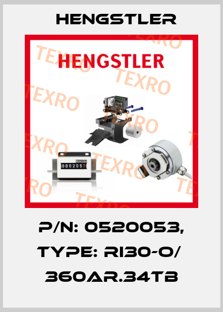 p/n: 0520053, Type: RI30-O/  360AR.34TB Hengstler