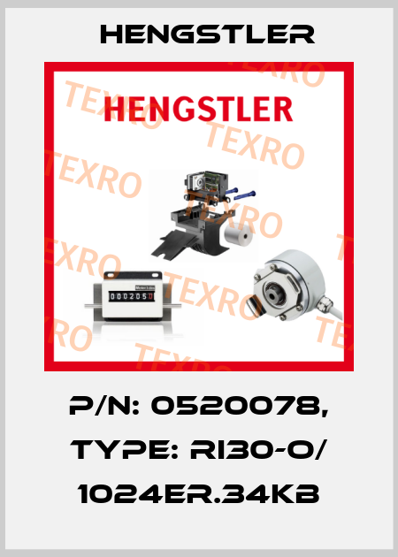 p/n: 0520078, Type: RI30-O/ 1024ER.34KB Hengstler