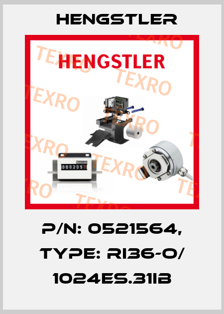 p/n: 0521564, Type: RI36-O/ 1024ES.31IB Hengstler