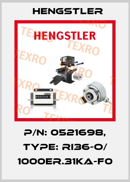 p/n: 0521698, Type: RI36-O/ 1000ER.31KA-F0 Hengstler