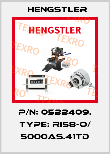 p/n: 0522409, Type: RI58-O/ 5000AS.41TD Hengstler