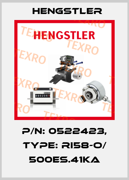p/n: 0522423, Type: RI58-O/ 500ES.41KA Hengstler